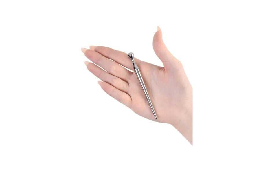Metal Silver Metal Needle Sounding Mens Urethral Plug - Urethral Sounds