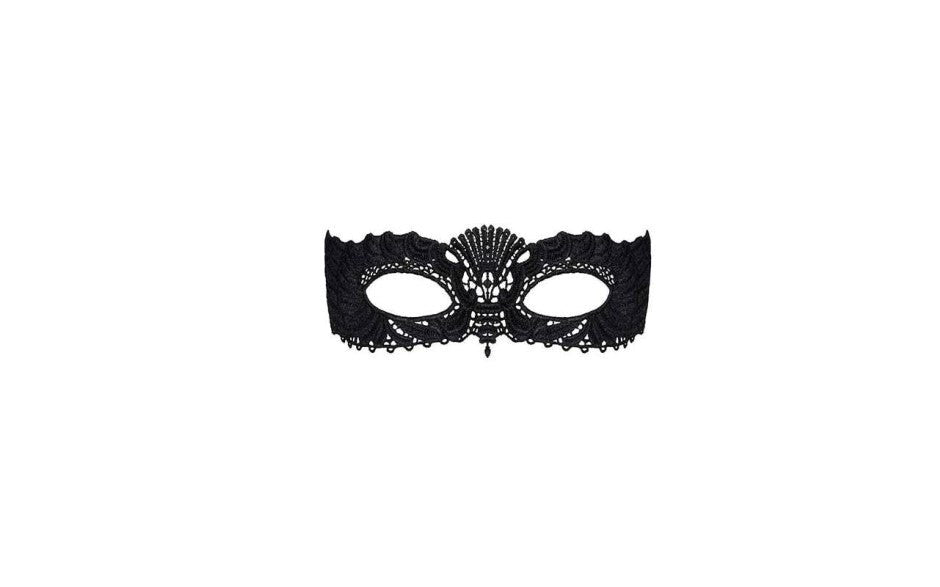 Obsessive A700 Black Sexy Eye Mask with Ribbon Tie - Masks And Blindfolds