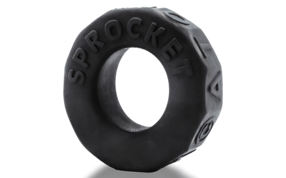OxBalls Sprocket Comfort No Roll Stretchy Cock Ring Night Edition - Stretchy Cock Rings