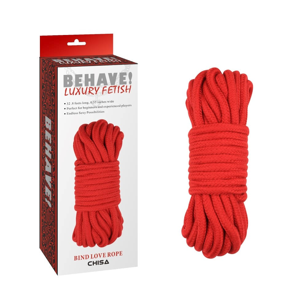 Behave BDSM Play Bing Love Rope 10 Metre - Cuffs And Restraints
