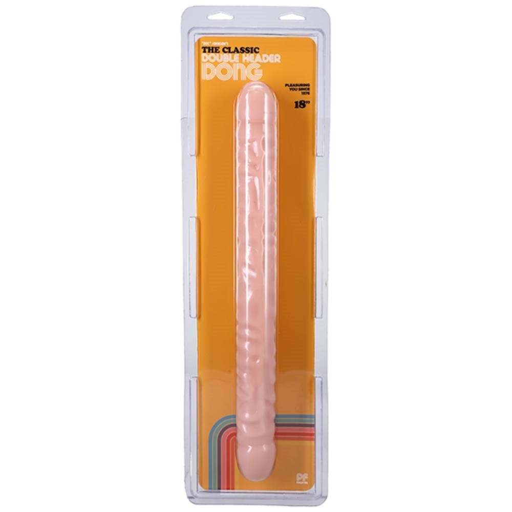 Doc Johnson 18 Inches Veined Double Header Realistic Dong - Double Ender