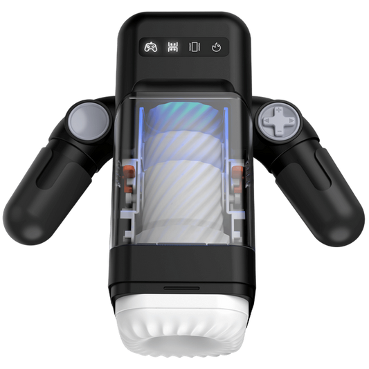 Amovibe Game Cup Thrusting & Rechargeable Male Masturbator Black