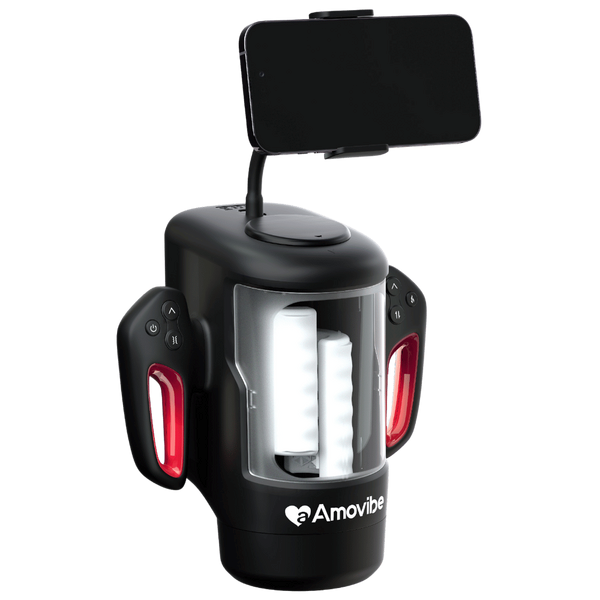 Amovibe Game King Rubbing Rechargeable Male Masturbator Black - Masturbators and Strokers