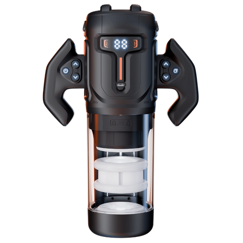Dragon Pro Rotating Male Masturbator (Black) by Amovibe - Masturbators and Strokers