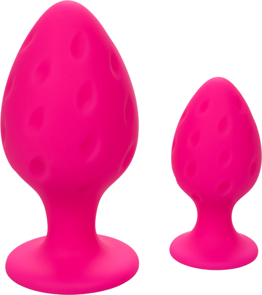 California Exotics Cheeky Body Safe Silicone Anal Plug Pink - Butt Plugs