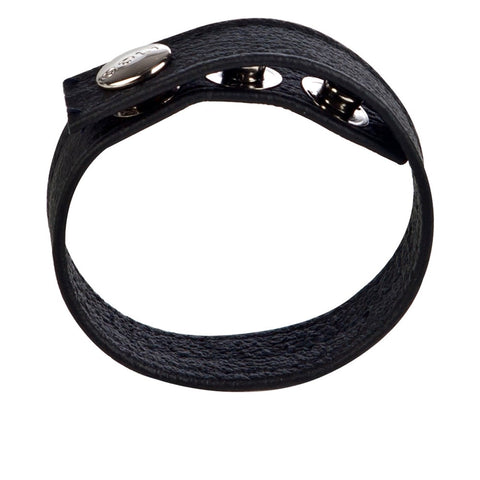 Leather C B Strap Adjustable 3-Snap by California Exotics - Cock Rings