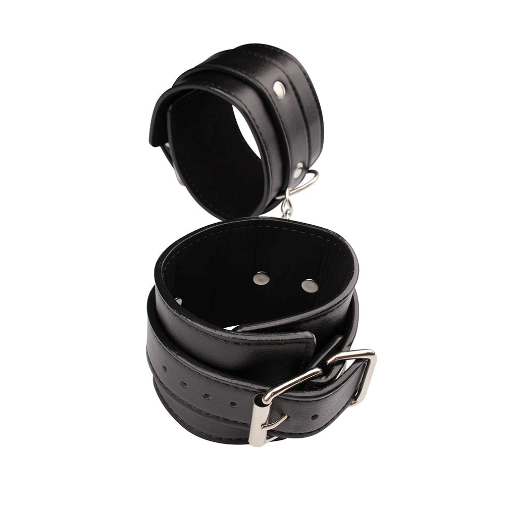 Behave Adjustable Classic Hand Cuffs Black - Cuffs And Restraints