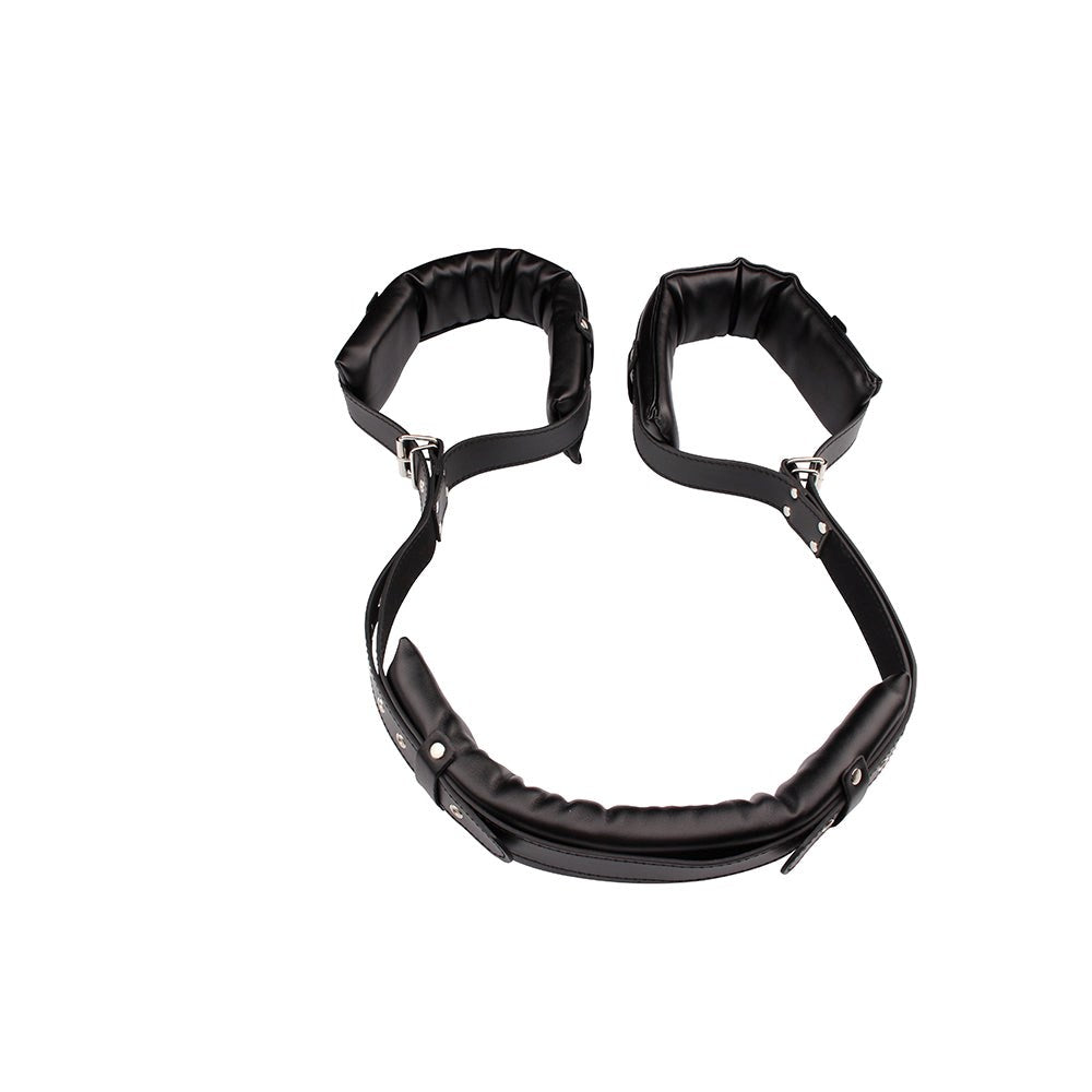 Behave Open Wide Bondage Restraints Black - Cuffs And Restraints