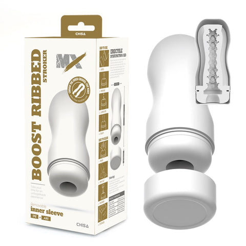 Boost Ribbed Stroker by Chisa - Masturbators and Strokers
