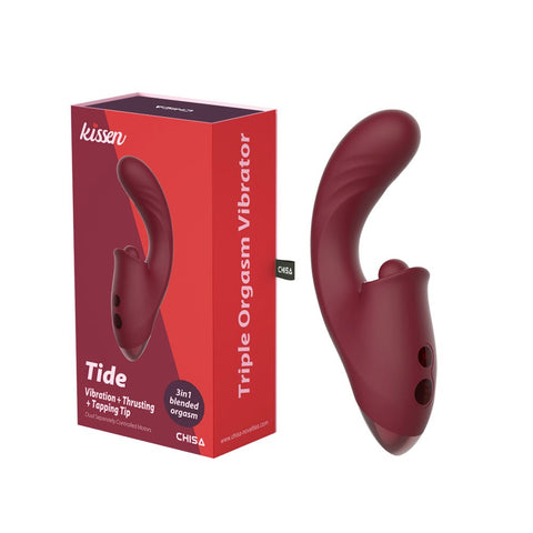 Tide Merlot Rabbit Vibrator by Chisa - Rabbit Vibrators