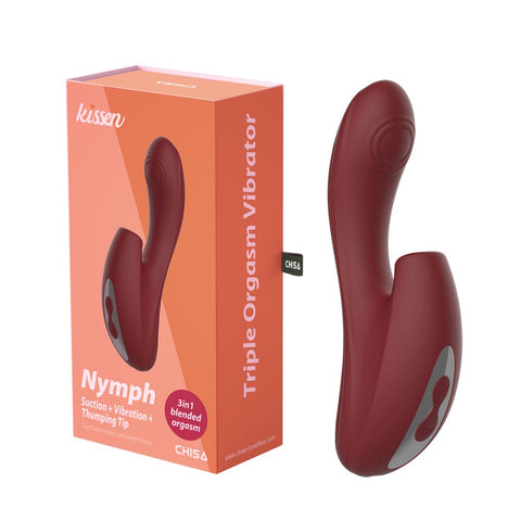 Nymph Merlot Clit Vibrator by Chisa - Clit Ticklers and Pulsators