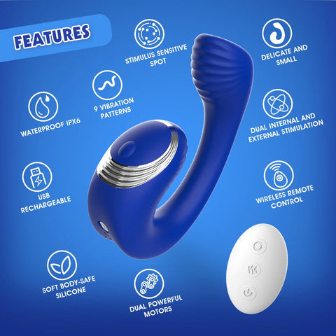 Meteor Remote Control Clit Vibrator by Chisa - Clit Ticklers and Pulsators