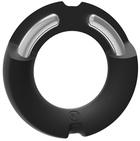 Kink Silicone Covered Metal Cock Ring 45mm by Doc Johnson - Steel Cock Rings