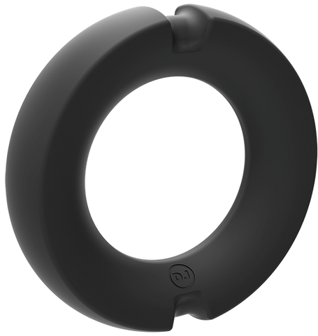 Kink Silicone Covered Metal Cock Ring 45mm by Doc Johnson - Steel Cock Rings
