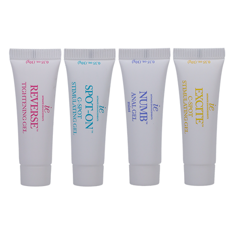 Intimate Enhancements Intensify Pleasure Adult Gel 4 Pack - Delay and Excite Sprays