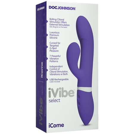 iVibe ICome 7 Functions Rechargeable Rabbit by Doc Johnson - Rabbit Vibrators
