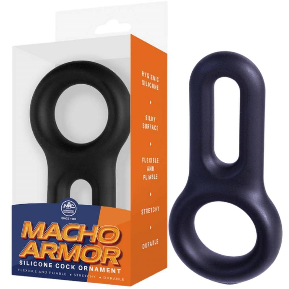 Macho Armor Flexible and Pilable Silicone Cock and Ball Ornament - Ball and Cock Toys