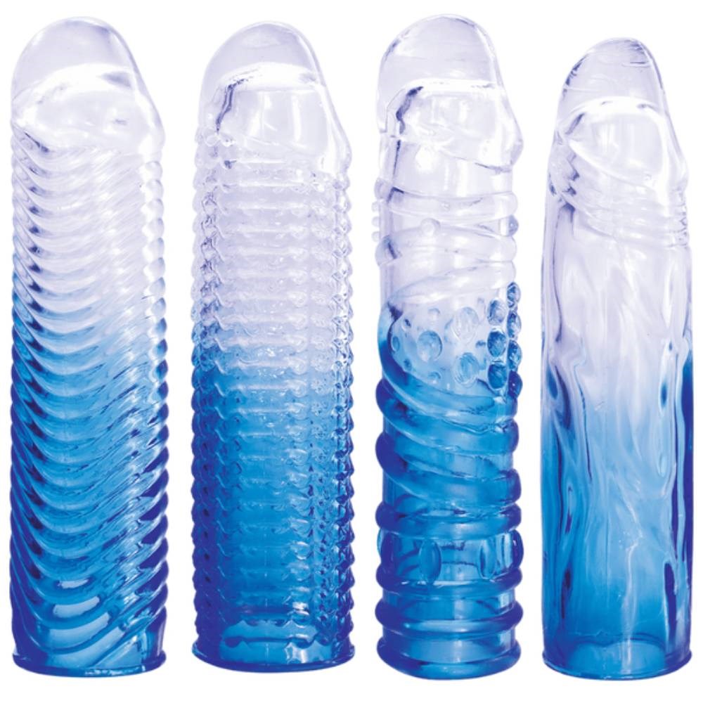 Massive 4 in 1 Soft Male Penis Extension Sleeve - Penis Sleeves and Extenders