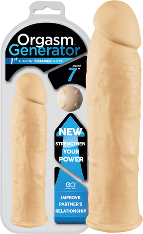 7" Orgasm Generator Penis Extender by NANMA Corporation - Penis Sleeves and Extenders
