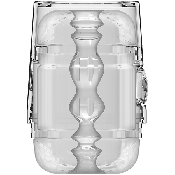 Main Squeeze Pop-off Optix Realistic Male Stroker Clear - Masturbators and Strokers