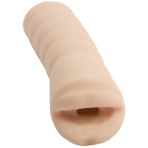 Quickies To Go Ultraskyn Mouth Stroker by Doc Johnson - Masturbators and Strokers
