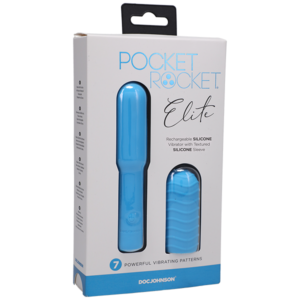 Pocket Rocket Elite Rechargeable 7 Function Bullet Vibrator - Bullet Vibrators