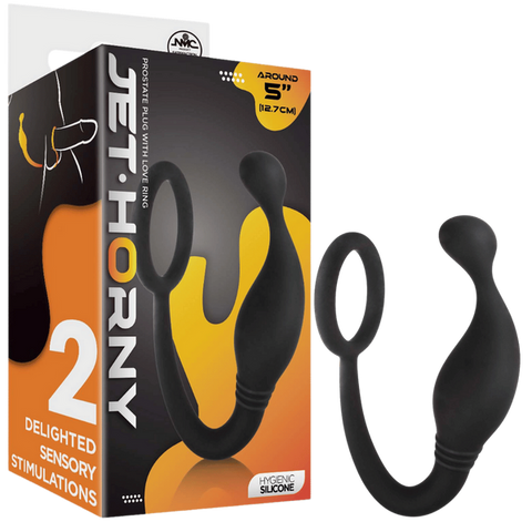 Prostate Plug with Love Ring 5" by NANMA Corporation - Prostate Toys