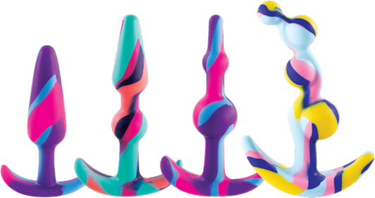 Fervent Gala Flared Base Silicone Butt Plug Training Kit