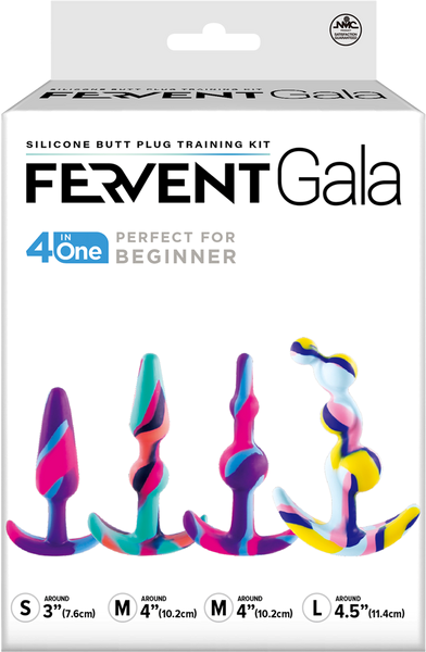 Fervent Gala Flared Base Silicone Butt Plug Training Kit - Butt Plugs