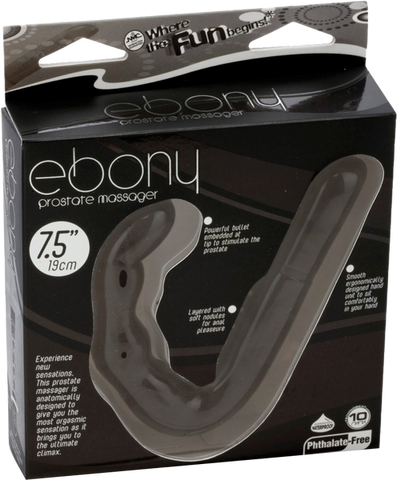 Excellent Power Ebony 10 Function Prostate Massager - Prostate Toys