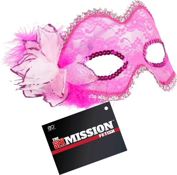 Sex Mission Fetish Play Masquerade Masks Pink - Masks And Blindfolds