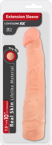 Loveclone RX Penis Extension Sleeve 10 Inch - Penis Sleeves and Extenders