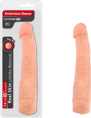 Loveclone RX Penis Extension Sleeve 10 Inch - Penis Sleeves and Extenders
