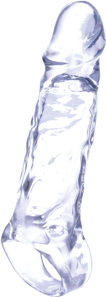 Ice Crystals Collection Penis Length Enhancer 5 Inch Clear - Penis Sleeves and Extenders