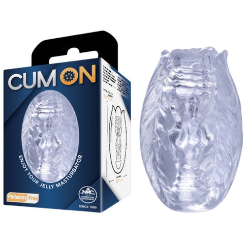 Cum On 3.2 Inches Pocket Jelly Realistic Masturbator - Masturbators and Strokers