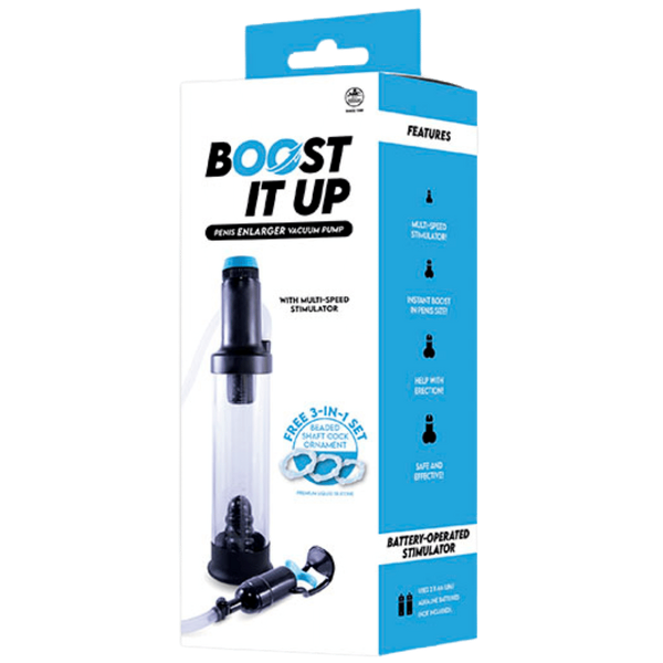 Boost It Up Multi Speed Mens Penis Enlarger Vacuum Pump - Penis Pumps And Stretchers