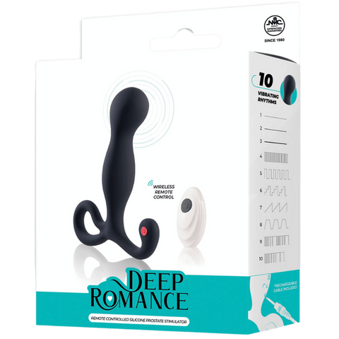 Deep Romance Remote Silicone Prostate Stimulator - Prostate Toys