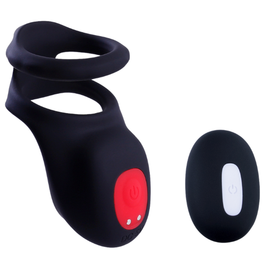 Giga Booster Cock & Scrotal Cock Ring With Clit Stimulator - Vibrating Cock Rings