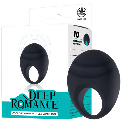 Cock Ornament with Clit Stimulator Vibrating Cock Ring - Vibrating Cock Rings
