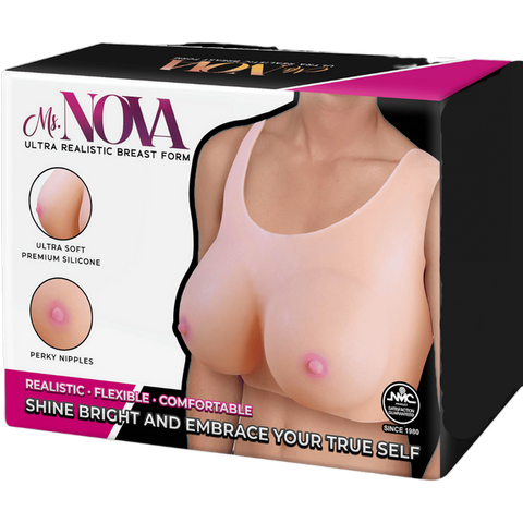 Ms. Nova & Comfortable Ultra Breast Form Nipple Toy - Breast and Nipple Toys