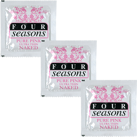 Four Seasons Naked Pure Pink Ultra Thin Naked Condoms 144 Pack