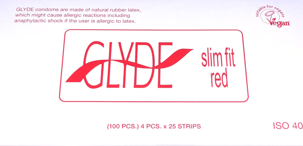 Glyde Slim Fit Ultra Latex Condoms 49mm 100 Pack - Condoms