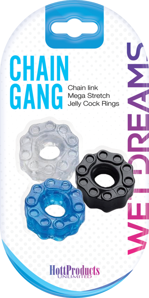 Chain Gang Erection Enhancer Stretchy Cock Rings - Stretchy Cock Rings