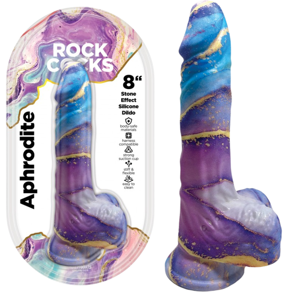 Rock Cocks Aphrodite Realistic Textured Dildo 8 Inch - Realistic Dildos