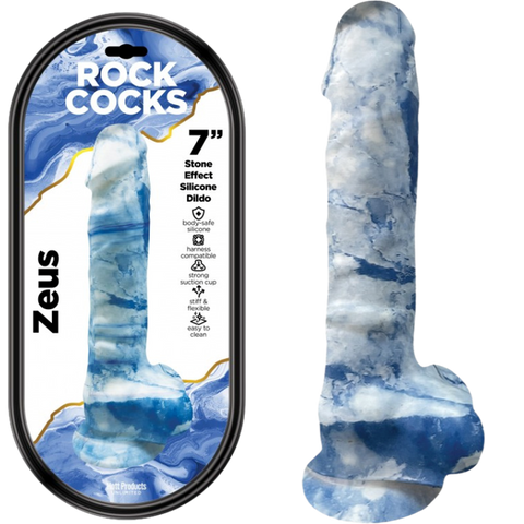 Zeus 7" Textured Dildo by Hott Products - Realistic Dildos