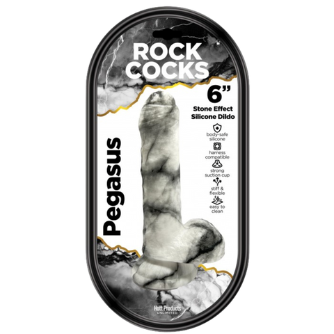 Pegasus 6" Textured Dildo by Hott Products - Realistic Dildos