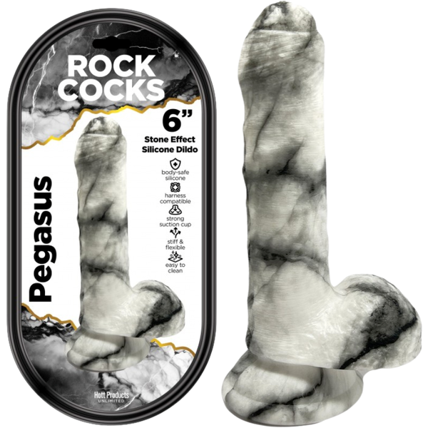 Rock Cocks Pegasus Textured Realistic Dildo 6 Inch - Realistic Dildos