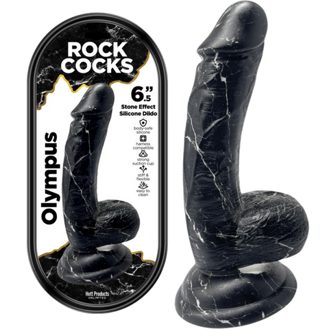Rock Cocks Olympus Suction Cup Textured Dildo - Realistic Dildos
