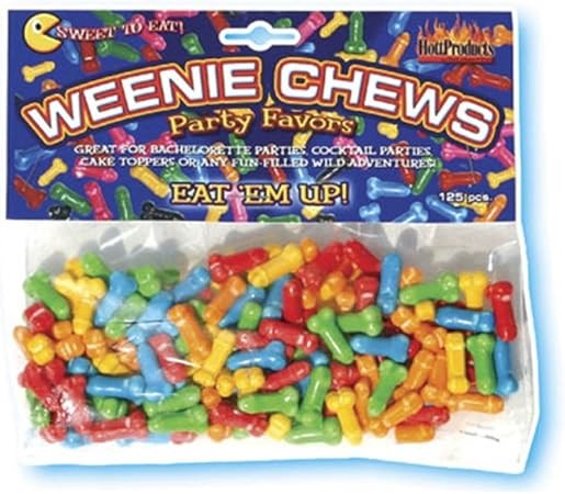 Weenie Chews 125 Chews Party Gift by Hott Products - Party Gifts and Novelties