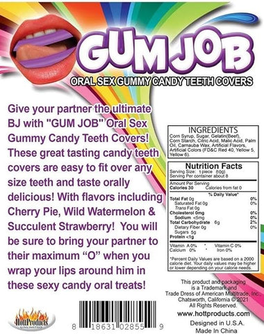 Gum Job oral Sex Candy Teeth Covers Party Gift - Party Gifts and Novelties